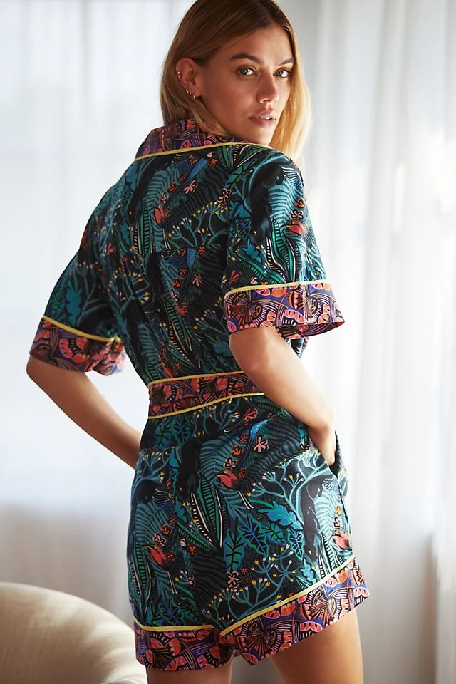 Best reviews of ???? Masha Volnova For Anthropologie Romper GREEN MOTIF ✔️ - Image 2