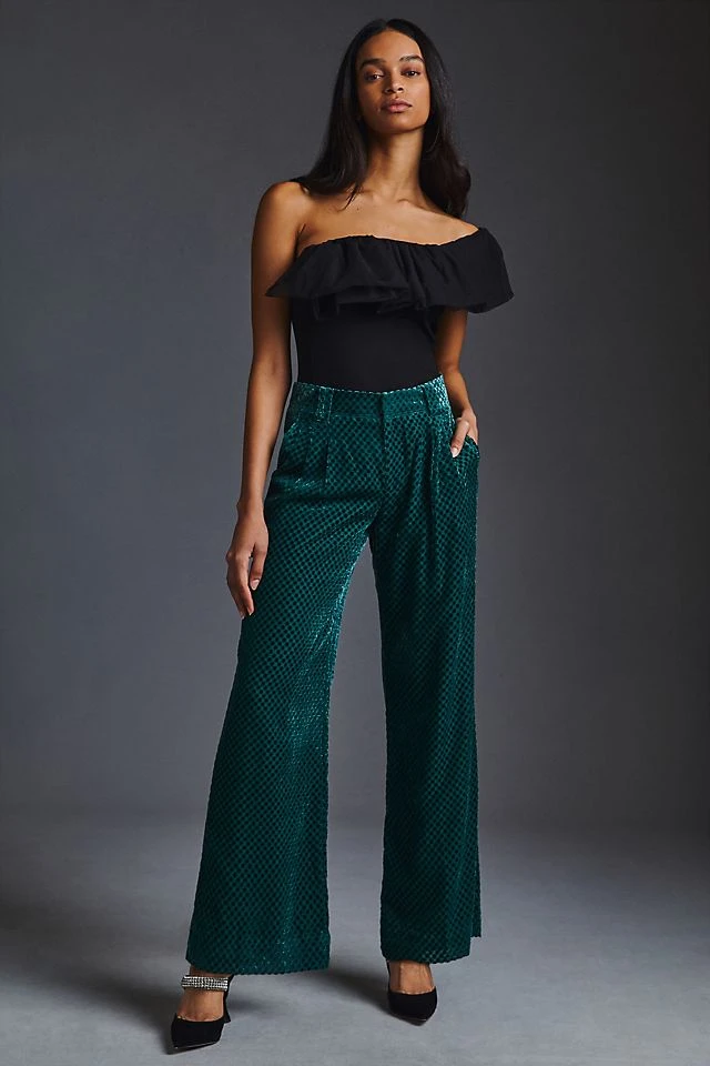 Wholesale ???? Maeve The Avery Low-Rise Wide-Leg Trousers DARK GREY ????