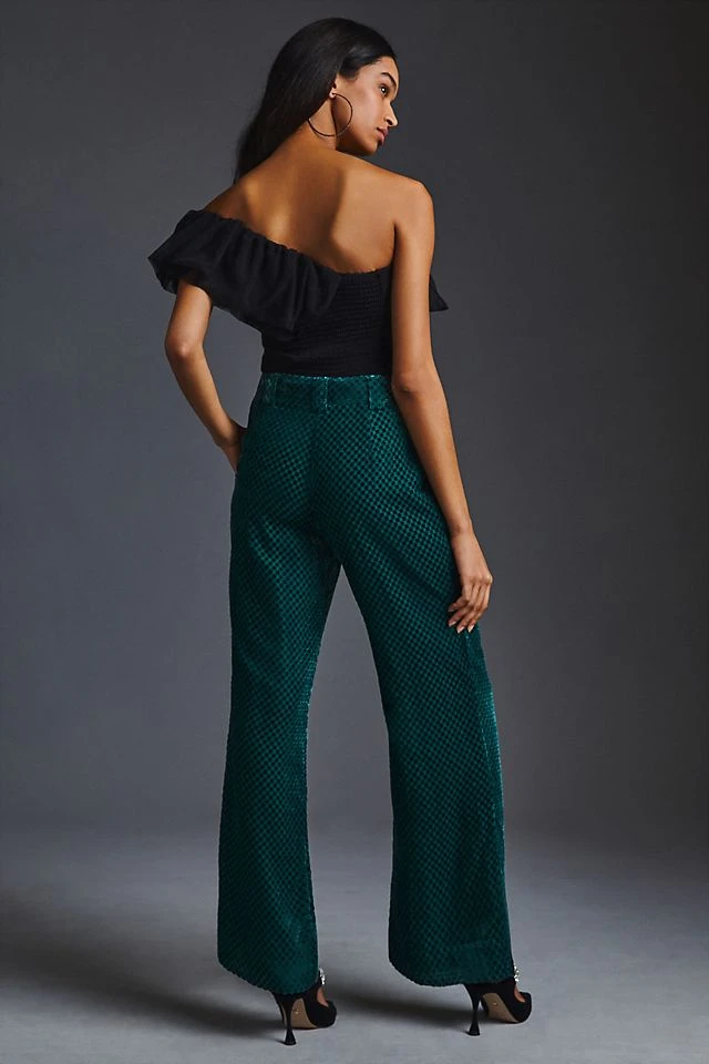 Wholesale ???? Maeve The Avery Low-Rise Wide-Leg Trousers DARK GREY ???? - Image 3