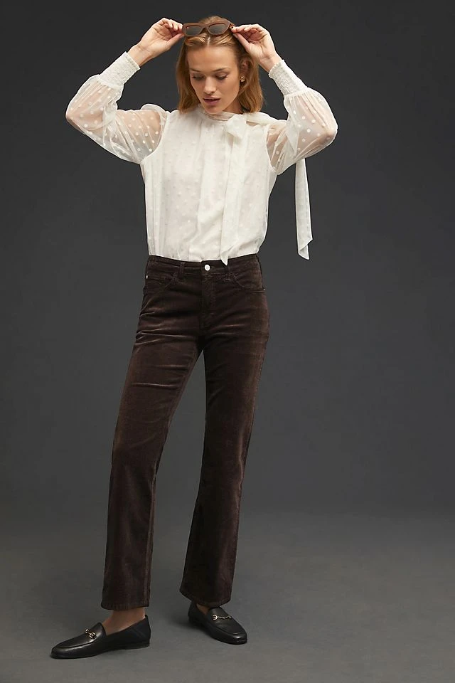 Best deal ???? Pilcro The Yaya Mid-Rise Crop Flare Corduroy ???? Jeans TAUPE ❤️