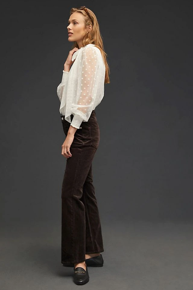 Best deal ???? Pilcro The Yaya Mid-Rise Crop Flare Corduroy ???? Jeans TAUPE ❤️ - Image 4