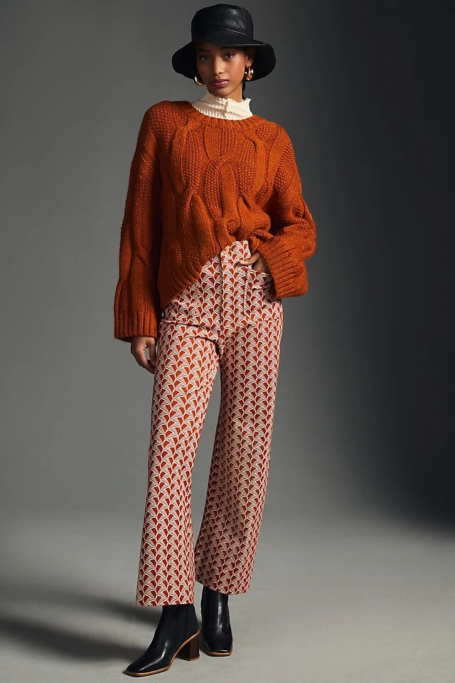 Flash Sale ???? Maeve The Colette Wide-Leg Ponte Pants CEDAR ????