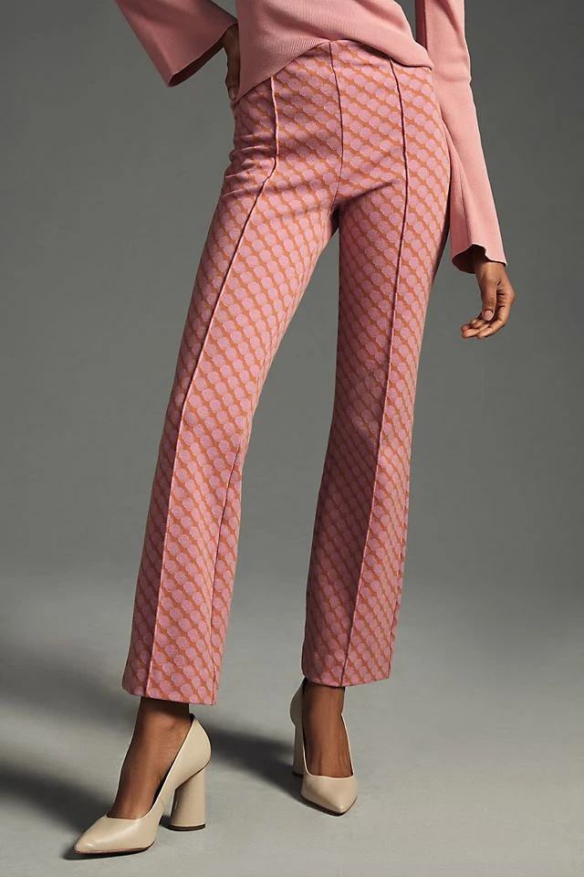 Budget ???? Maeve The Margot Kick-Flare Cropped Pants PINK ???? - Image 4