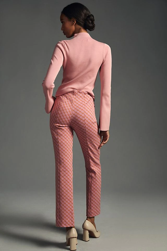Budget ???? Maeve The Margot Kick-Flare Cropped Pants PINK ???? - Image 6