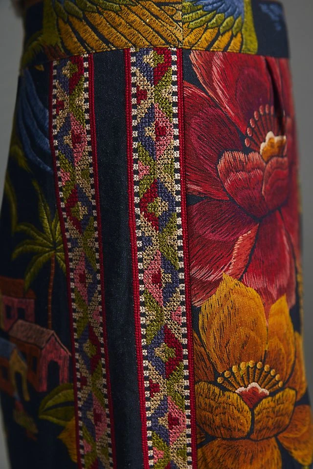 Budget ✔️ Farm Rio Printed Wide-Leg Pants PURPLE MOTIF ???? - Image 5