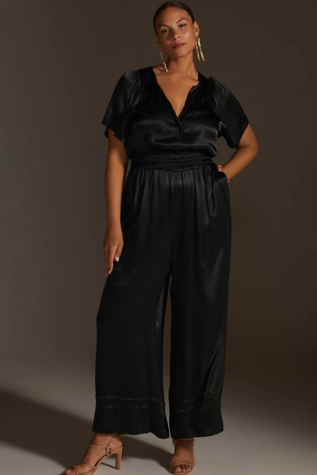 Top 10 ???? The Somerset Collection By Anthropologie The Somerset Jumpsuit BLACK ✔️ - Image 5