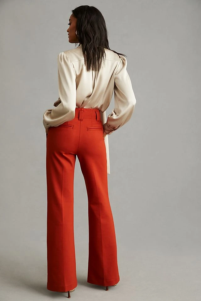 Top 10 ⭐ Maeve The Naomi Ponte Wide-Leg Flare Pants BLACK ???? - Image 4