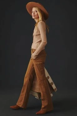 Top 10 ???? Pilcro The Yaya Mid-Rise Pants BRONZE ✨