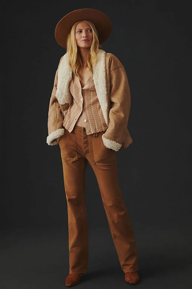 Top 10 ???? Pilcro The Yaya Mid-Rise Pants BRONZE ✨ - Image 4