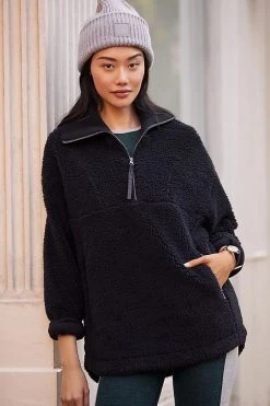 Best Sale ???? Varley Stratton Half-Zip Jacket BLACK ????