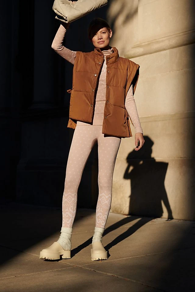 Flash Sale ⭐ Sweaty Betty Fairisle Base Layer Leggings BEIGE ????