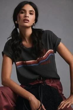 Coupon ???? Sundry Short-Sleeve Retro Tee BLACK ????