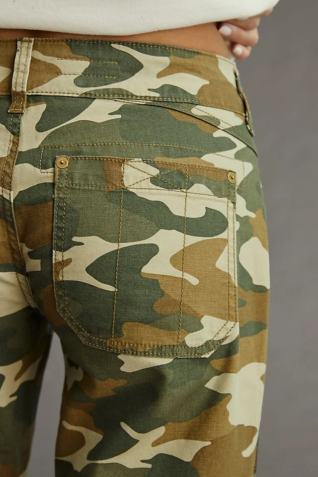 Budget ???? Pilcro The Wanderer Sequined Low-Rise Pants GREEN MOTIF ???? - Image 6