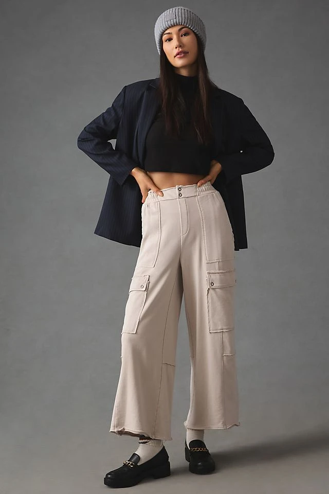 Discount ???? Daily Practice By Anthropologie Utility Wide-Leg Pants IVORY ❤️
