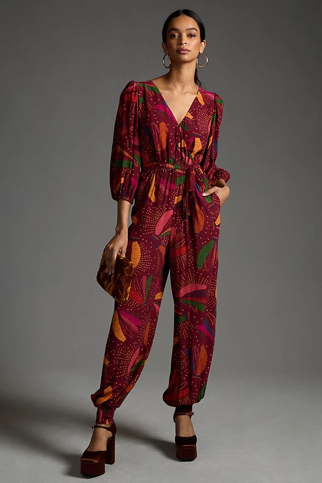 New ???? Farm Rio Wrap Jumpsuit RED ???? - Image 2