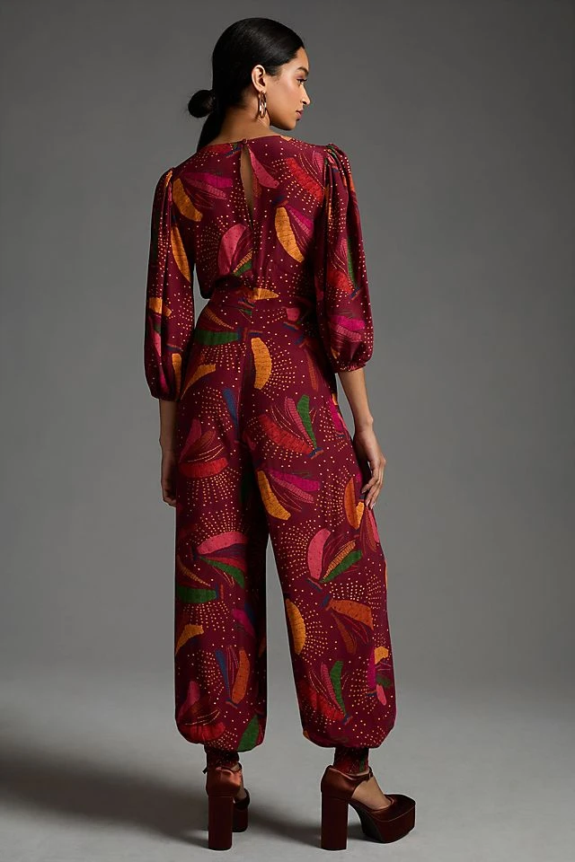 New ???? Farm Rio Wrap Jumpsuit RED ???? - Image 4