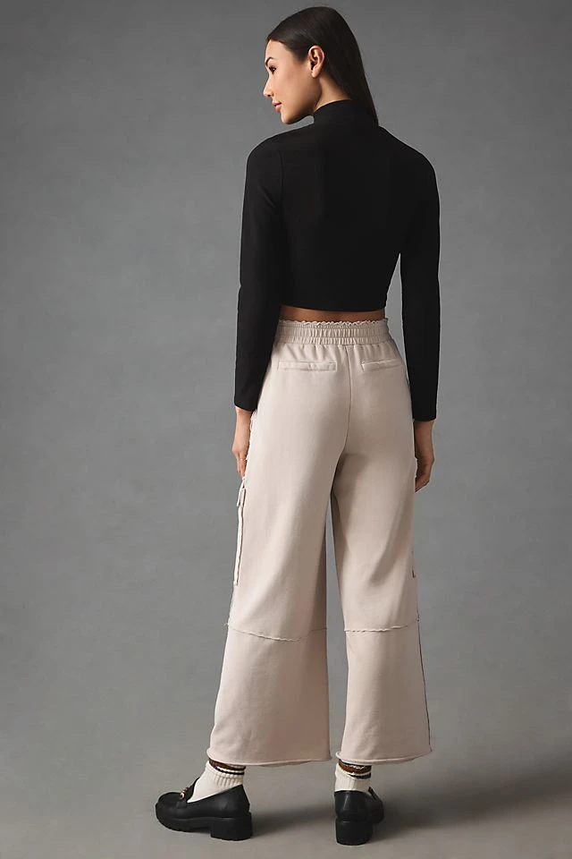 Discount ???? Daily Practice By Anthropologie Utility Wide-Leg Pants IVORY ❤️ - Image 4