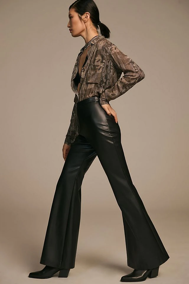 Best reviews of ???? Hutch Faux Leather Pants BLACK ???? - Image 5