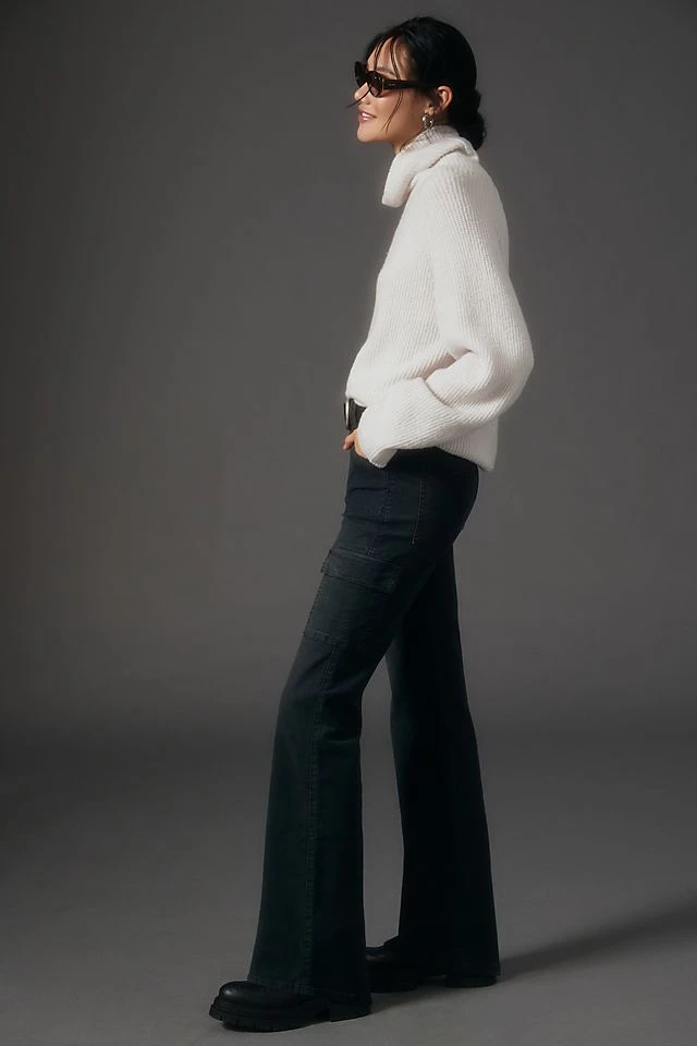 Cheapest ⭐ Pilcro Mid-Rise Slim Puddle Cargo Pants CARBON ???? - Image 3