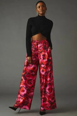 Buy ???? Essentiel Antwerp Croatia Pants RED MOTIF ????