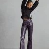New ???? AGOLDE Recycled Leather Pants DARK PURPLE ????
