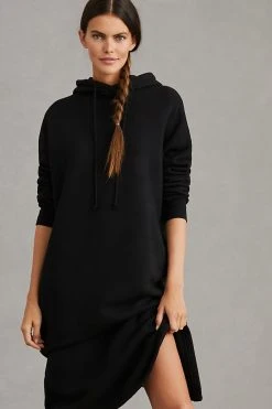 Brand new ???? Velvet By Graham & Spencer Sweatshirt Midi ???? Dress BLACK ⌛