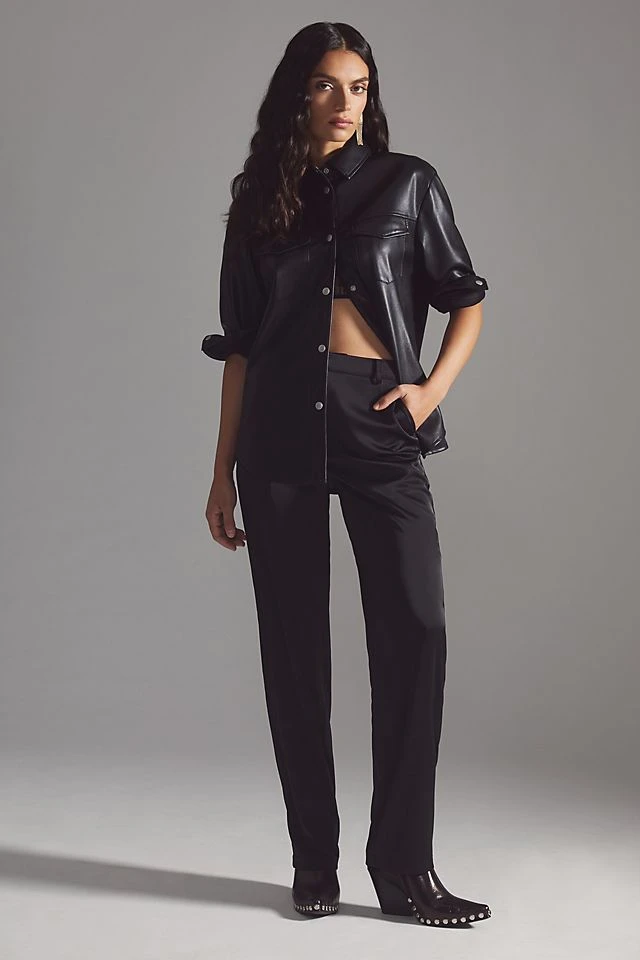 Best reviews of ???? Good American Satin Trousers BLACK ????