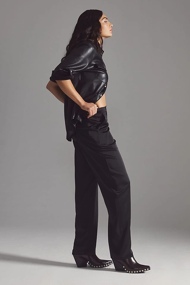 Best reviews of ???? Good American Satin Trousers BLACK ???? - Image 4