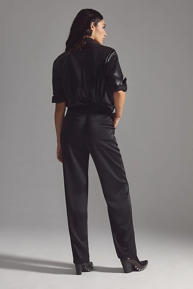 Best reviews of ???? Good American Satin Trousers BLACK ???? - Image 5