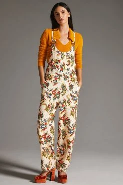 Best Pirce ???? L.F.Markey Bryson Dungarees RED MOTIF ????