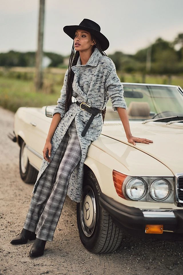 Best deal ⭐ Maeve Plaid Bootcut Pants BLACK MOTIF ❤️