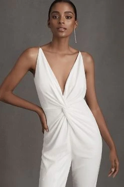 Buy ???? Halston Mariah Sequin Jumpsuit IVORY ????