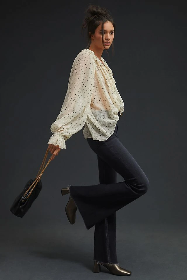 Promo ⭐ Hudson Petite Holly High-Rise Flare ???? Jeans DENIM DARK ???? - Image 4