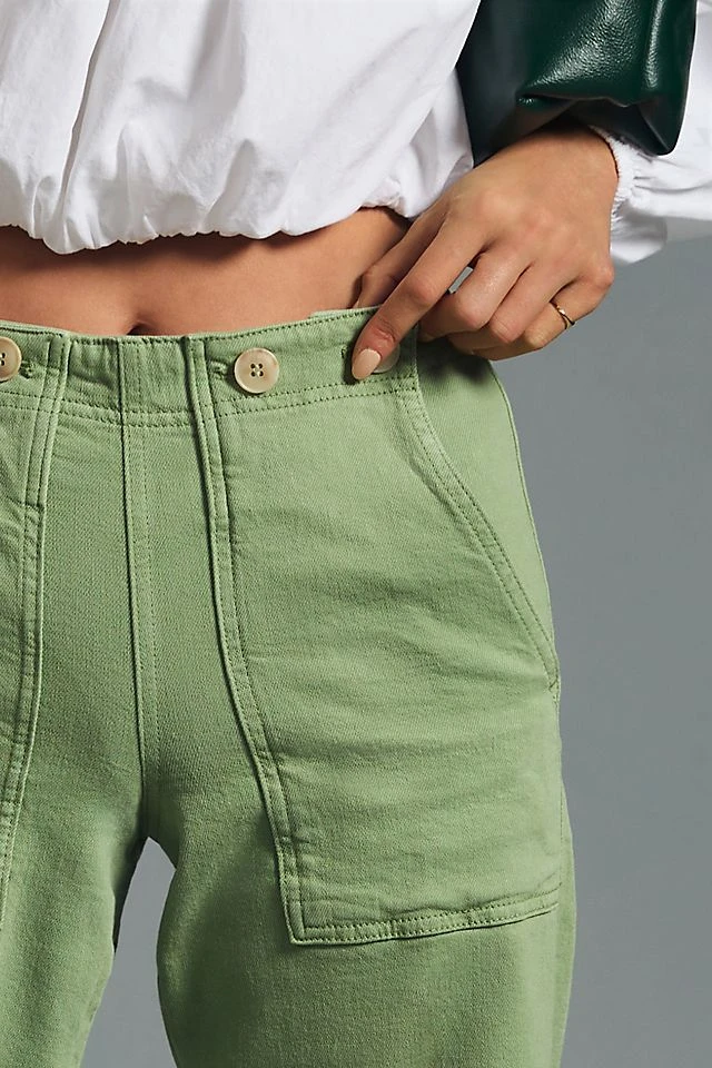 Buy β Pilcro The Kit High-Rise Wide-Leg Utility Trousers BRIGHT PISTACHIO β¨ - Image 3