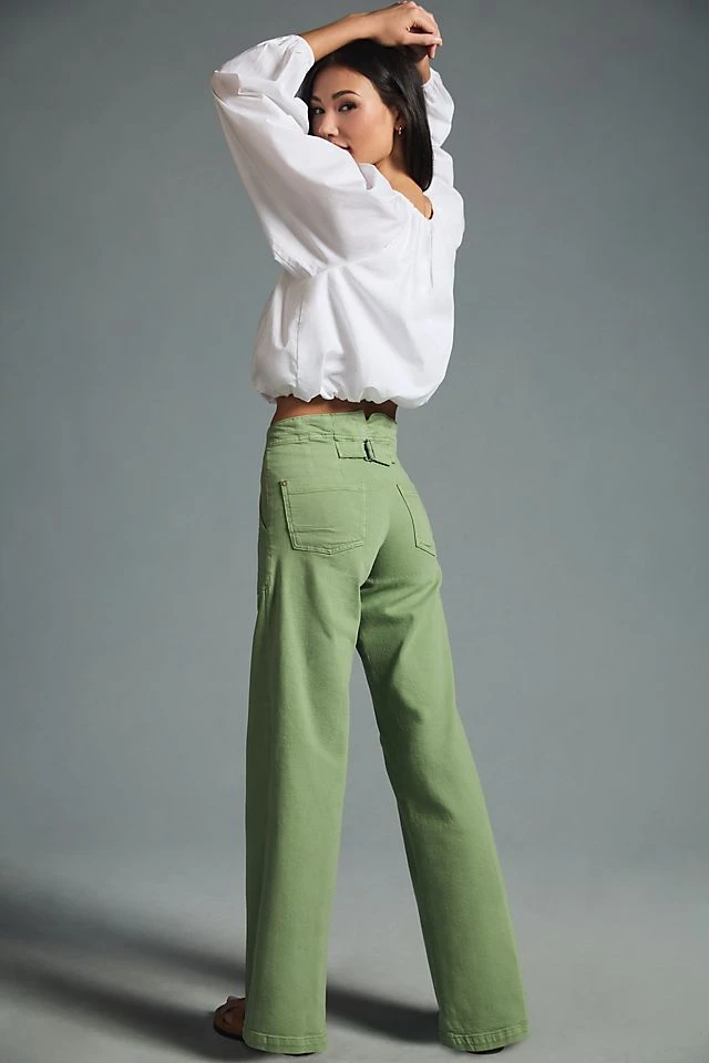 Buy β Pilcro The Kit High-Rise Wide-Leg Utility Trousers BRIGHT PISTACHIO β¨ - Image 4