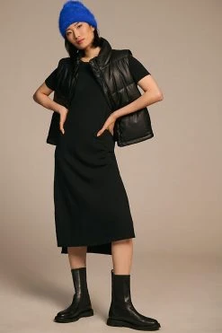 Cheapest ???? By Anthropologie Cotton ???? Dress BLACK ✔️