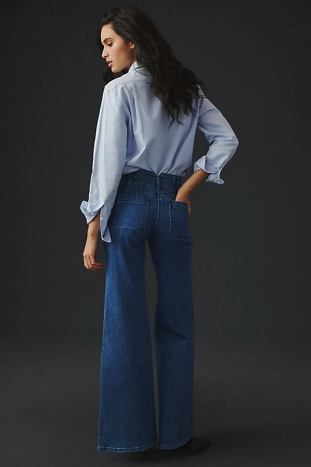 Deals ❤️ Maeve The Junie High-Rise Flare Pants PISCES WASH ???? - Image 3