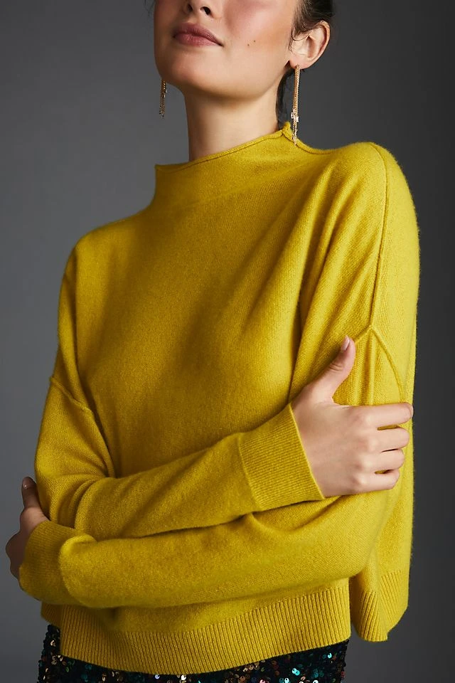 Best reviews of ???? Pilcro The Alani Cashmere Mock-Neck Sweater MULTI FLORAL ???? - Image 2