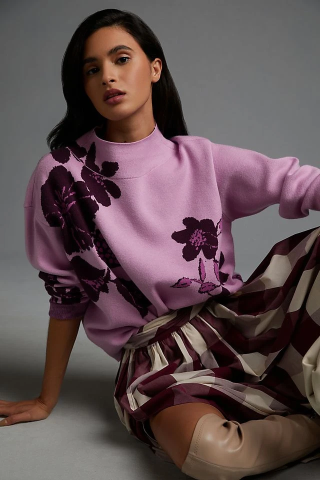 Best deal ???? Maeve Jo Faulkner For Anthropologie Carys Sweater LILAC ????