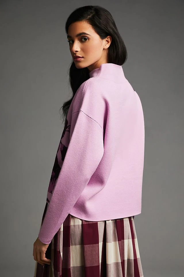 Best deal ???? Maeve Jo Faulkner For Anthropologie Carys Sweater LILAC ???? - Image 2