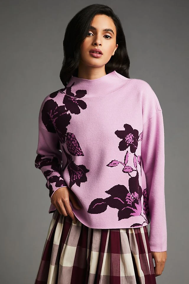 Best deal ???? Maeve Jo Faulkner For Anthropologie Carys Sweater LILAC ???? - Image 3