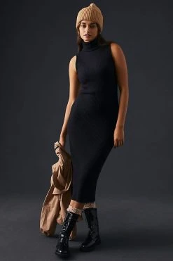 Best reviews of ???? Stateside Luxe Thermal Turtleneck ???? Dress BLACK ????