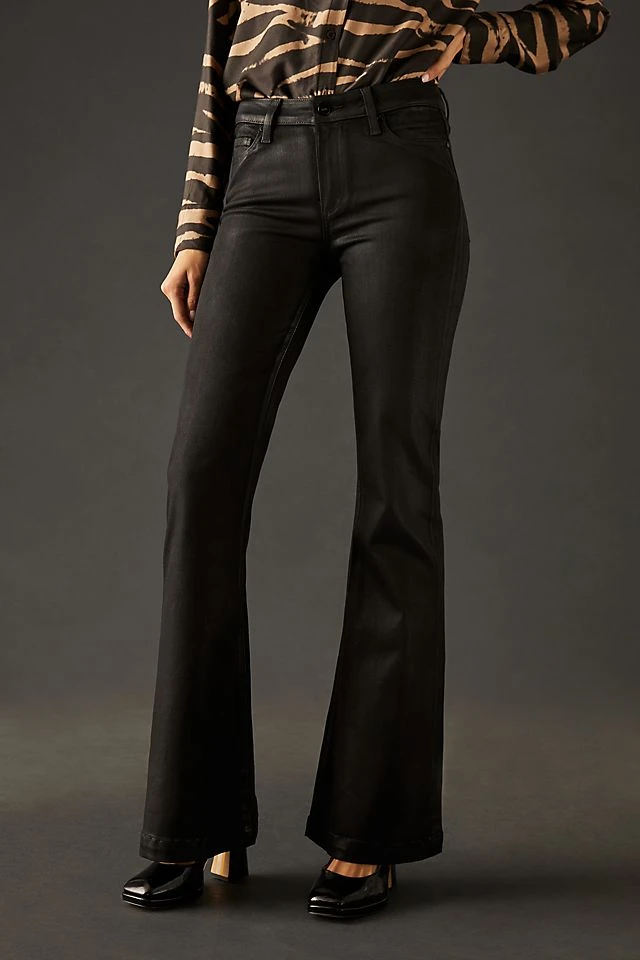 Outlet ???? Paige Genevieve ???? Coated Flare ???? Jeans BLACK ⭐ - Image 3