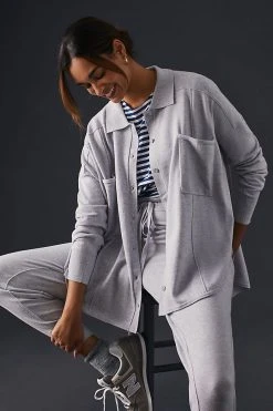 Hot Sale ???? Daily Practice By Anthropologie Sweater ???? Shirt LIGHT GREY ⭐