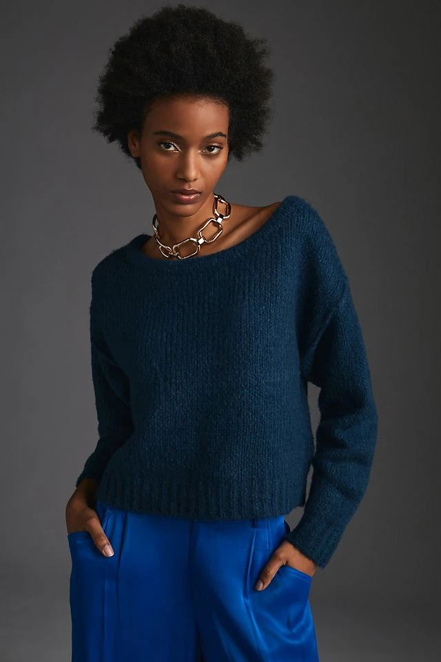 Budget ???? Maeve Boatneck Sweater NAVY ⭐ - Image 3