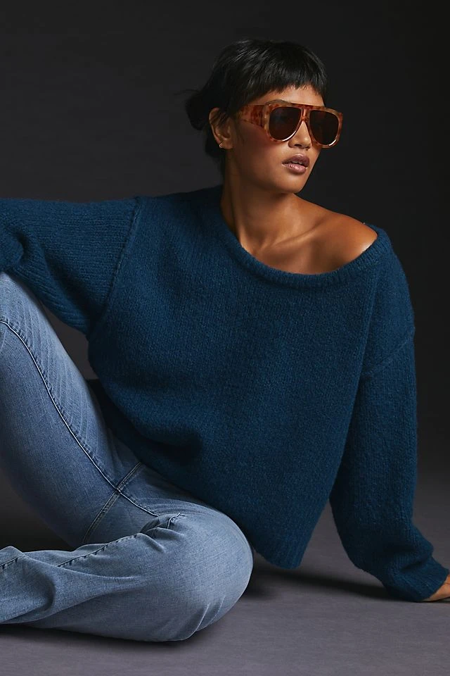 Budget ???? Maeve Boatneck Sweater NAVY ⭐ - Image 5