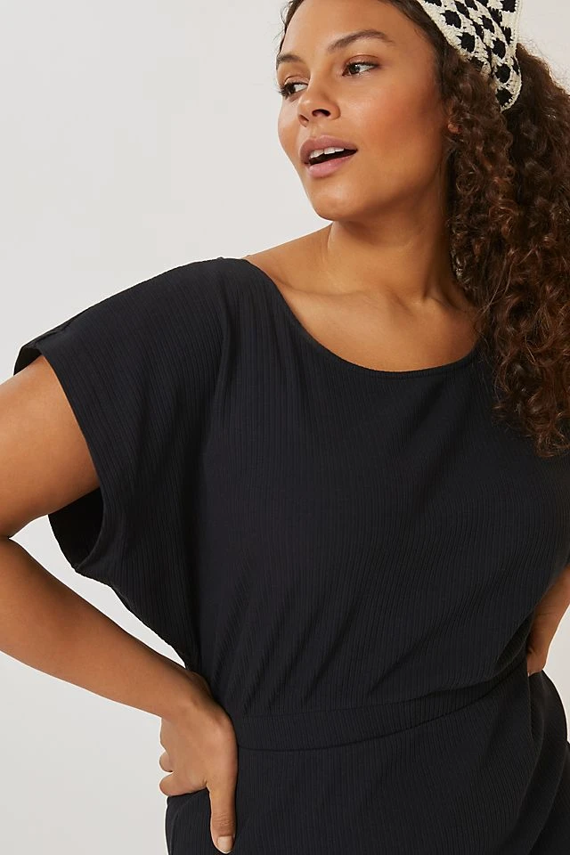 Top 10 ???? Daily Practice By Anthropologie Dolman-Sleeved Midi ???? Dress BLACK ???? - Image 6