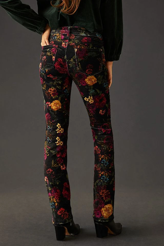 New ???? Pilcro Mid-Rise Velvet Skinny ???? Jeans FLORAL ???? - Image 4