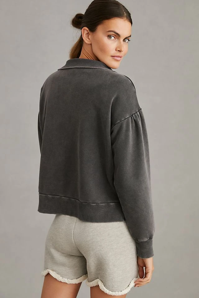 Buy ✔️ Daily Practice By Anthropologie Quarter Zip Pullover BLACK ???? - Image 3