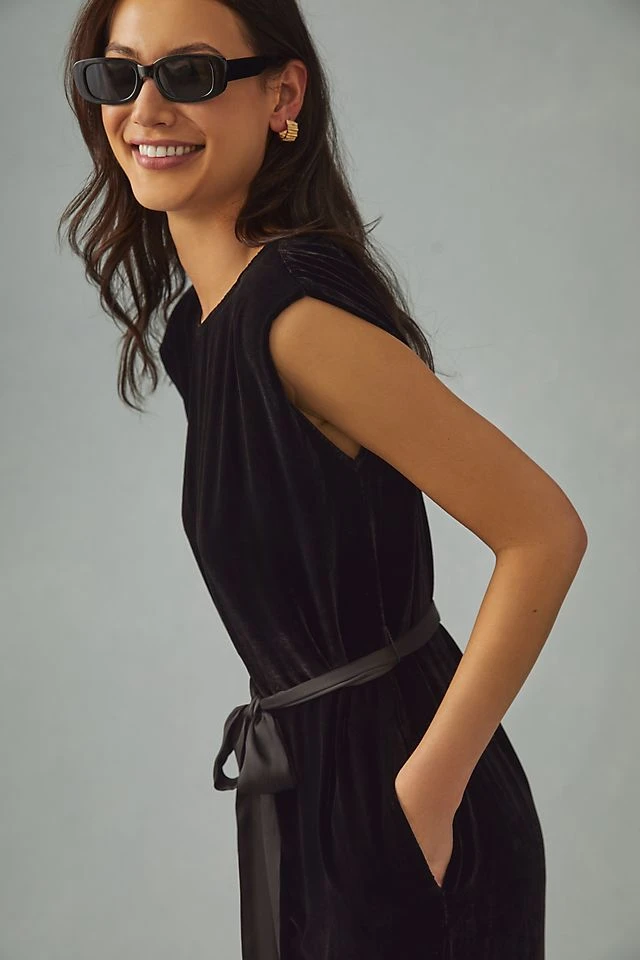 Cheapest ???? Velvet By Graham & Spencer Velvet Satin ???? Dress BLACK ???? - Image 2